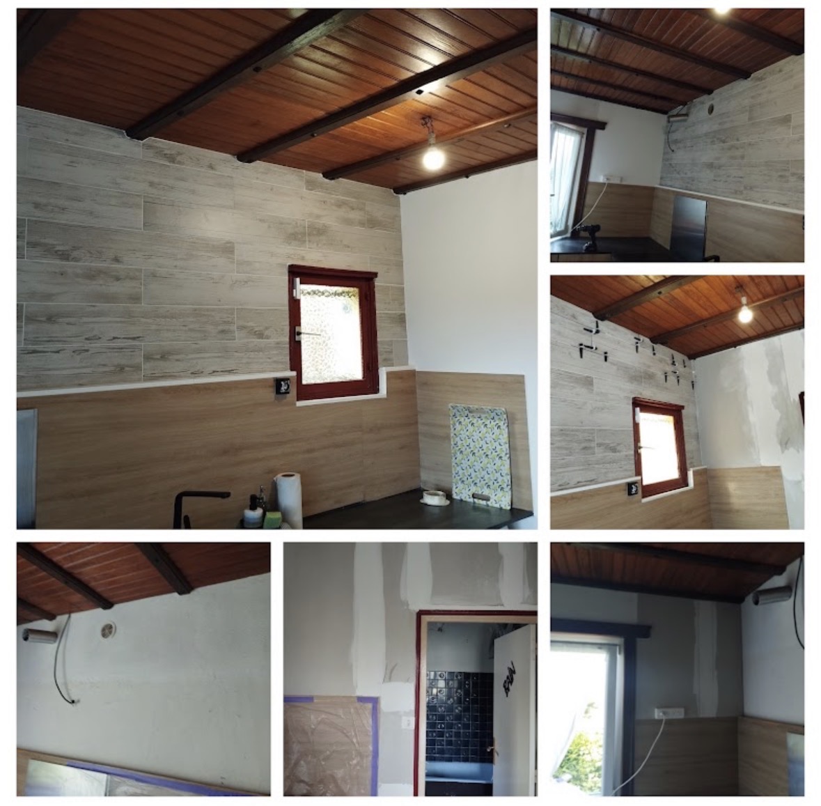 Travaux de revêtement mural réalisés par A.G. Multiservices